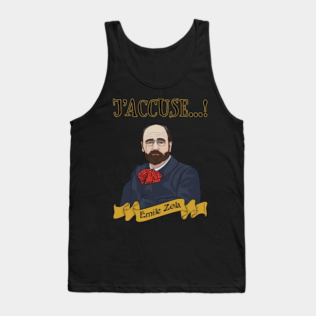 Emile Zola Accuses Tank Top by VioletAndOberon